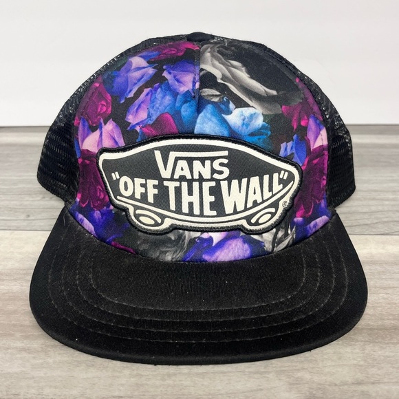 Vans Floral Off the Wall Cap Hat SnapBack One Size Flatbill skater Casual Cool - Picture 1 of 5